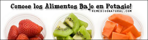 Como bajar el potasio con remedios caseros Como bajar el potasio con remedios caseros